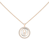 Collar Messika Lucky Move Pequeño Oro rosa Nácar y Diamantes | 11650-PG