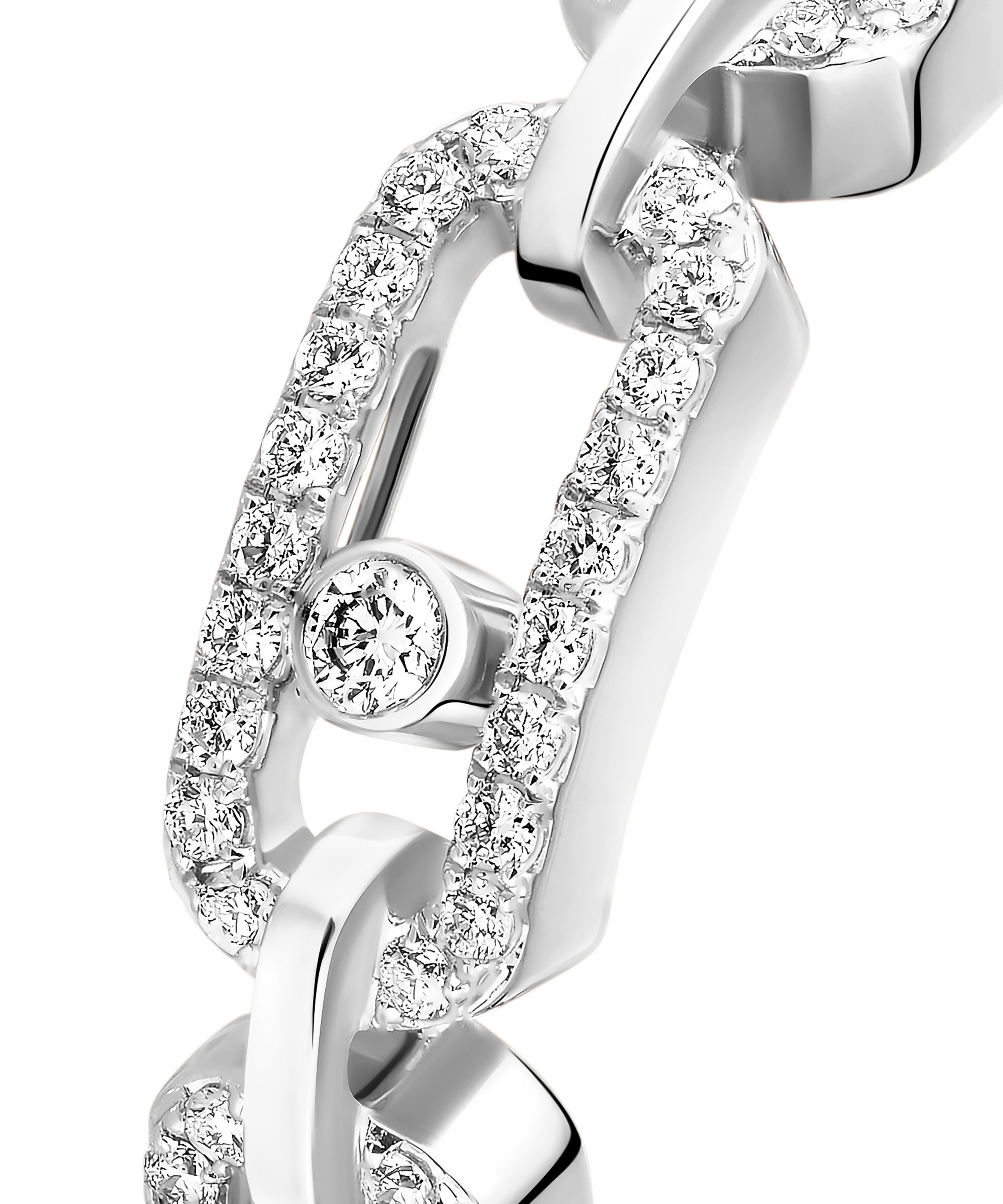 Anillo Messika Move Link Oro blanco y Pavé de Diamantes | 12012-WG
