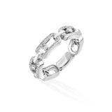 Anillo Messika Move Link Oro blanco y Pavé de Diamantes | 12012-WG