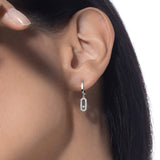 Pendientes de aro Messika Move Uno Oro blanco y Diamantes | 12037-WG