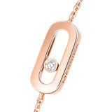 Pulsera Messika Move Uno Mini Oro rosa y Diamantes | 12074-PG
