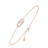 Pulsera Messika Care(s) Oro Rosa con Pavé