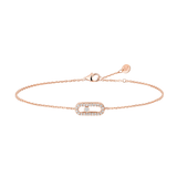 Pulsera Messika Care(s) Oro Rosa con Pavé