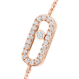 Pulsera Messika Care(s) Oro Rosa con Pavé