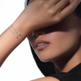 Pulsera Messika Care(s) Oro Rosa con Pavé