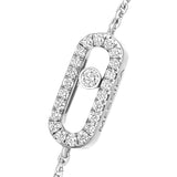 Pulsera Messika Move Uno Oro blanco y Pavé de Diamantes | 12075-WG