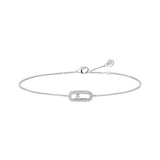 Pulsera Messika Move Uno Oro blanco y Pavé de Diamantes | 12075-WG