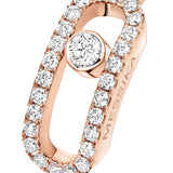 Anillo Messika Move Uno Grande Oro rosa y Pavé de Diamantes | 12113-PG