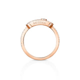 Anillo Messika Move Uno Grande Oro rosa y Pavé de Diamantes | 12113-PG