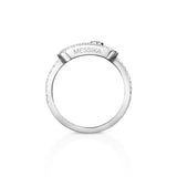 Anillo Messika Move Uno Grande Oro Blanco y Pavé de Diamantes | 12113-WG