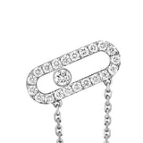 Pendientes Asimétricos Messika Move Uno Oro blanco y Diamantes | 12146-WG