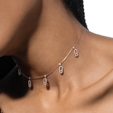 Gargantilla borlas Messika Move Uno Oro rosa y Diamantes | 12150-PG