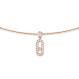 Gargantilla borlas Messika Move Uno Oro rosa y Diamantes | 12150-PG