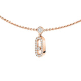Gargantilla borlas Messika Move Uno Oro rosa y Diamantes | 12150-PG