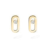 Pendientes de botón Messika Move Uno Oro amarillo y Diamantes | 12305-YG