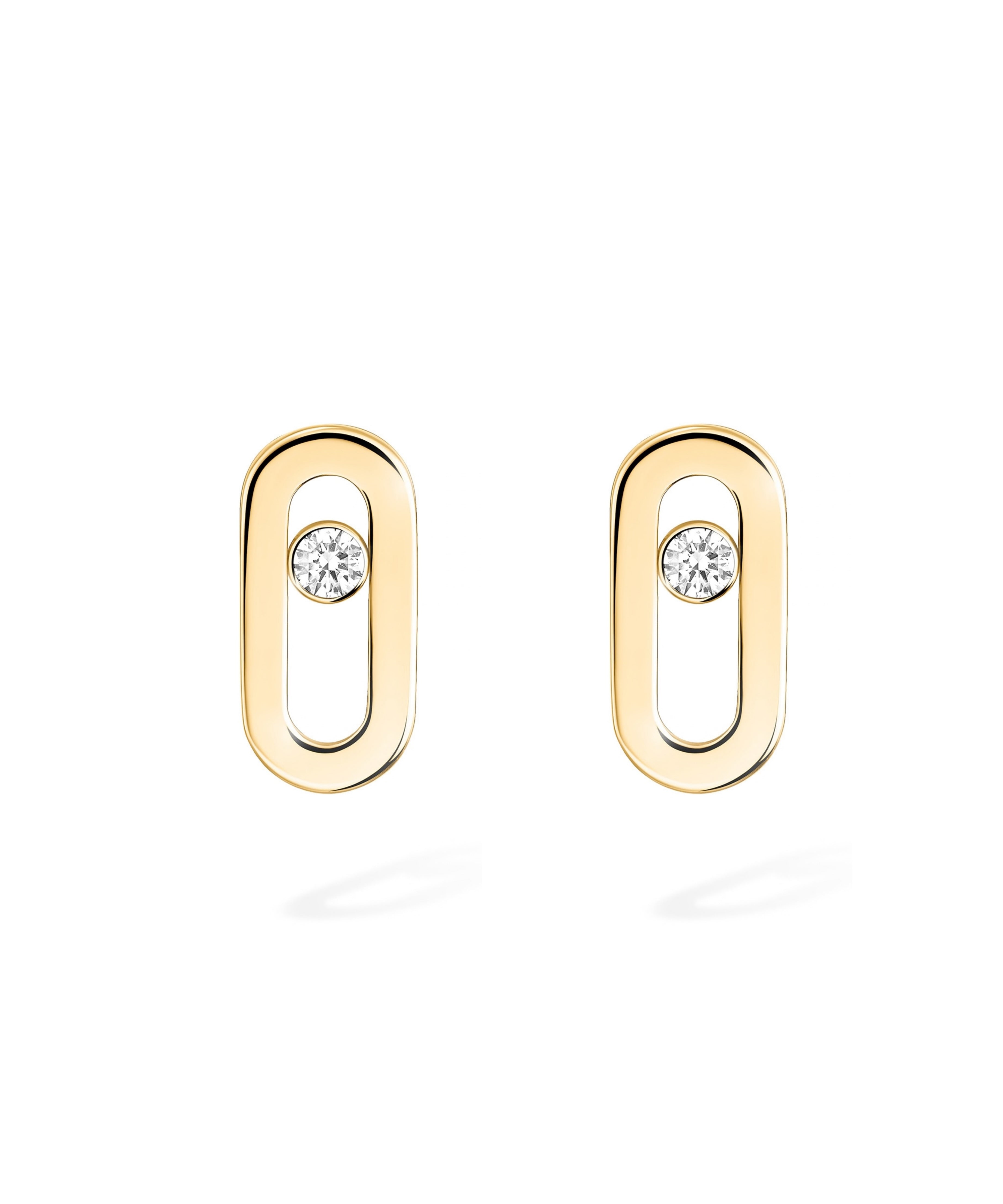 Pendientes de botón Messika Move Uno Oro amarillo y Diamantes | 12305-YG
