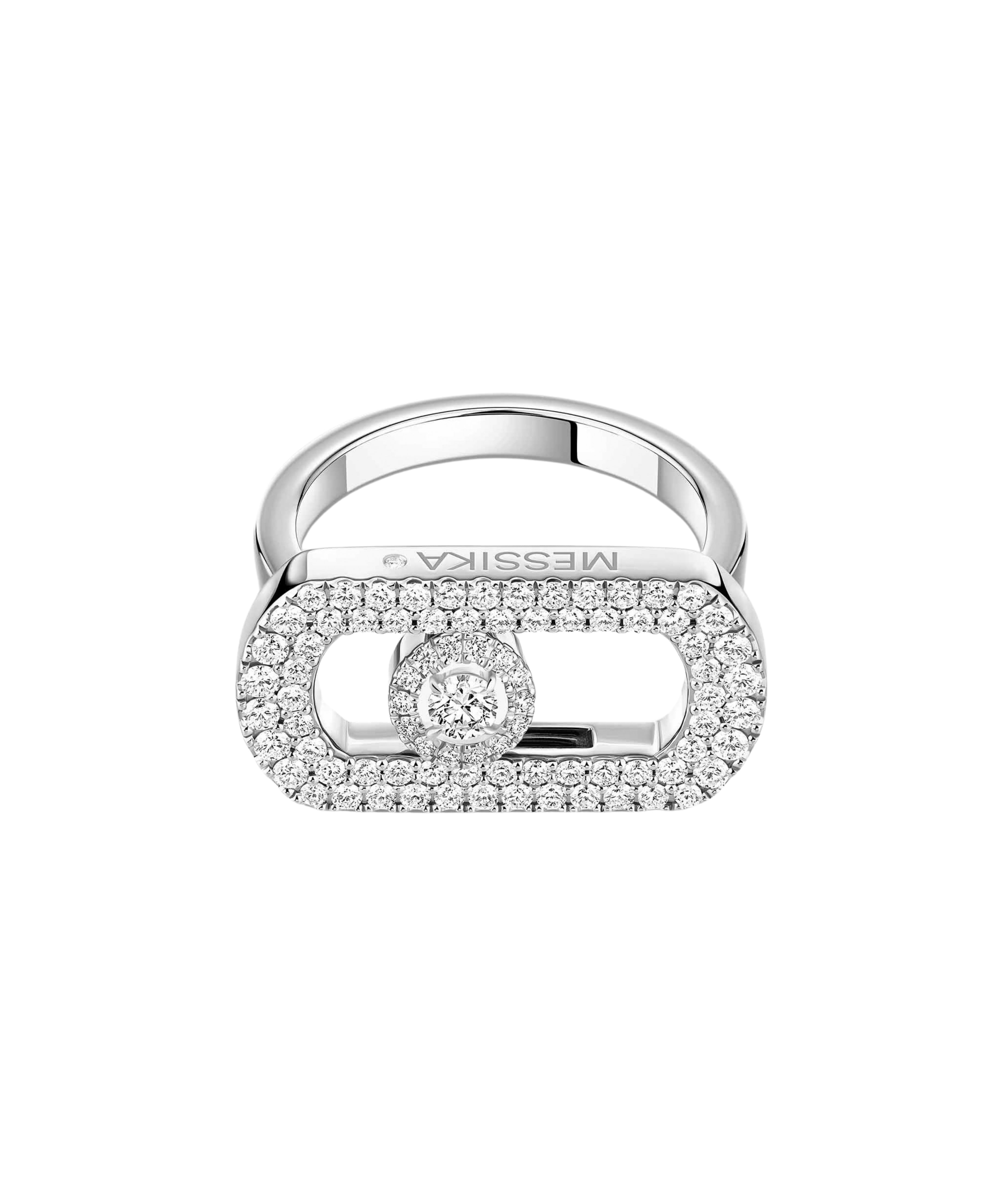 Anillo Messika So Move Oro Blanco y Pavé de Diamantes | 12937-WG
