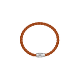 Pulsera MONTBLANC Meisterstück Piel Naranja, Cierre Acero - 134062