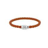 Pulsera MONTBLANC Meisterstück Piel Naranja Cierre Acero - 134062
