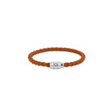 Pulsera MONTBLANC Meisterstück Piel Naranja, Cierre Acero - 134062