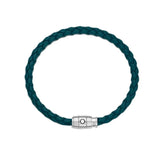 Pulsera MONTBLANC Meisterstück Piel Azul Petróleo Cierre Acero - 134068