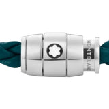 Pulsera MONTBLANC Meisterstück Piel Azul Petróleo Cierre Acero - 134068