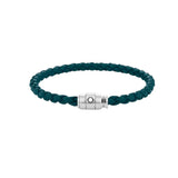 Pulsera MONTBLANC Meisterstück Piel Azul Petróleo Cierre Acero - 134068
