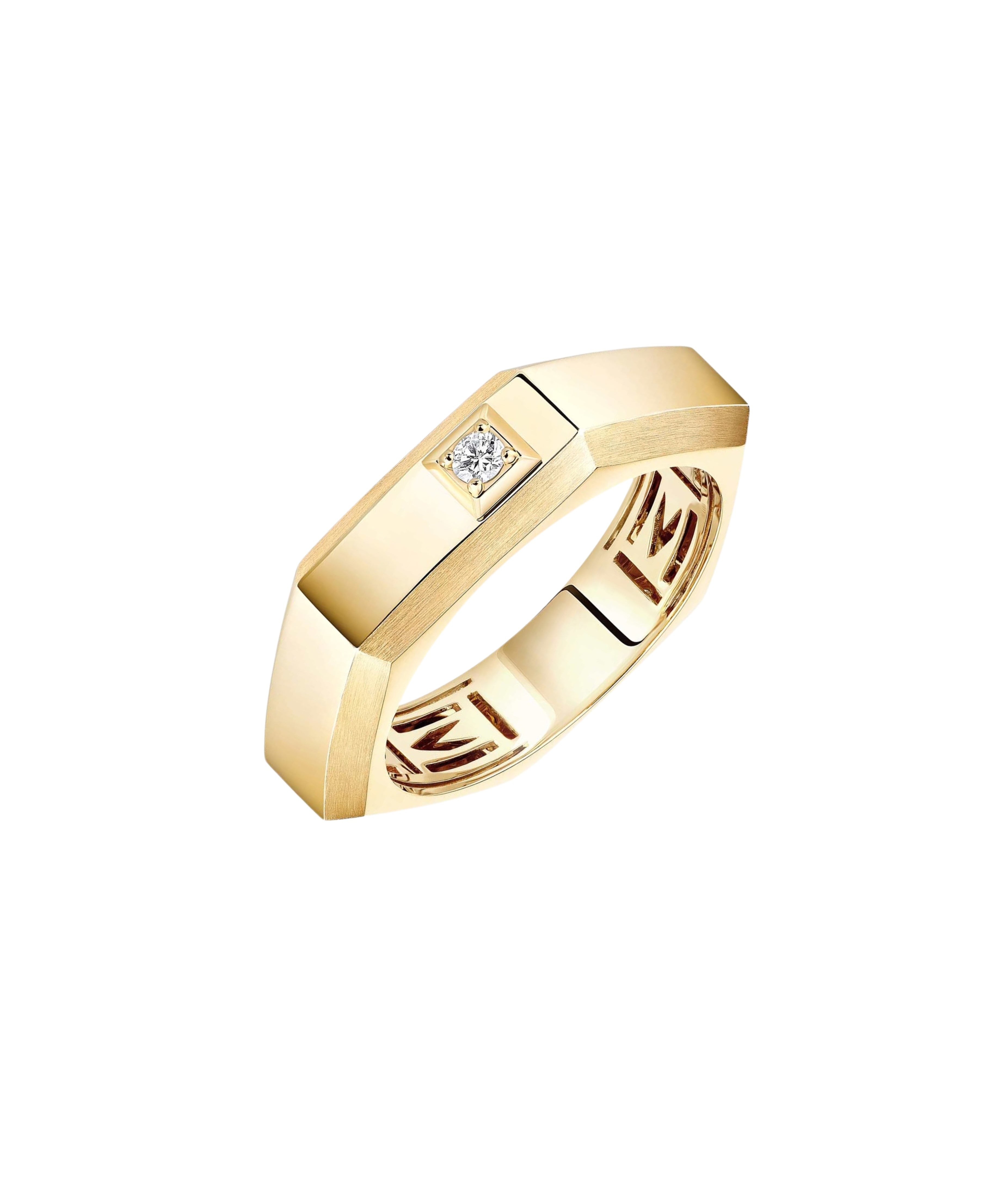 Anillo Messika Moderniste Mediano en Oro Amarillo y Diamante | 13558-YG