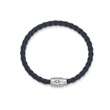 Pulsera MONTBLANC Meisterstück Piel Azul Cierre Acero - 136014