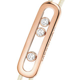 Pulsera de cordón crema Messika CARE(S) Oro rosa y Diamantes | 14098-PG