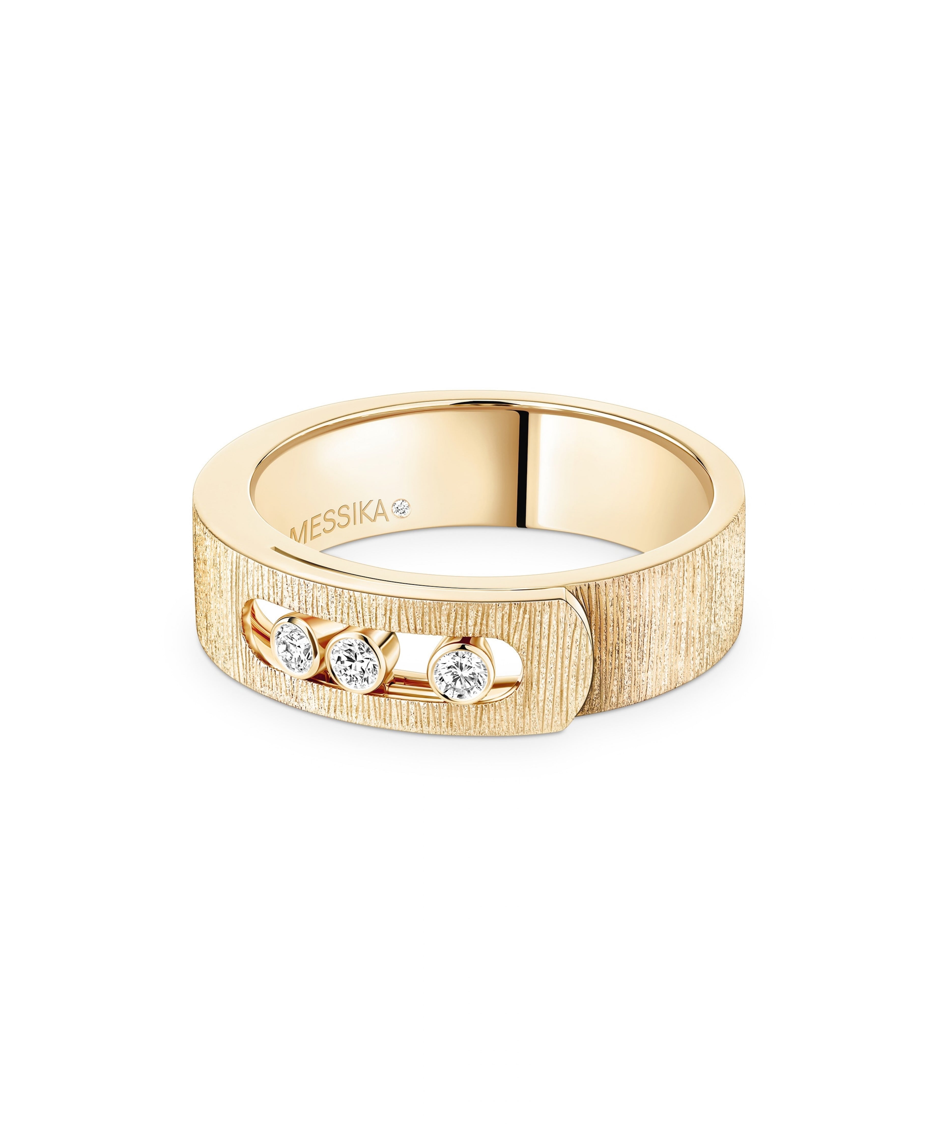 Anillo Messika Move Noa Ciselé Oro Amarillo y Diamantes | 14482-YG