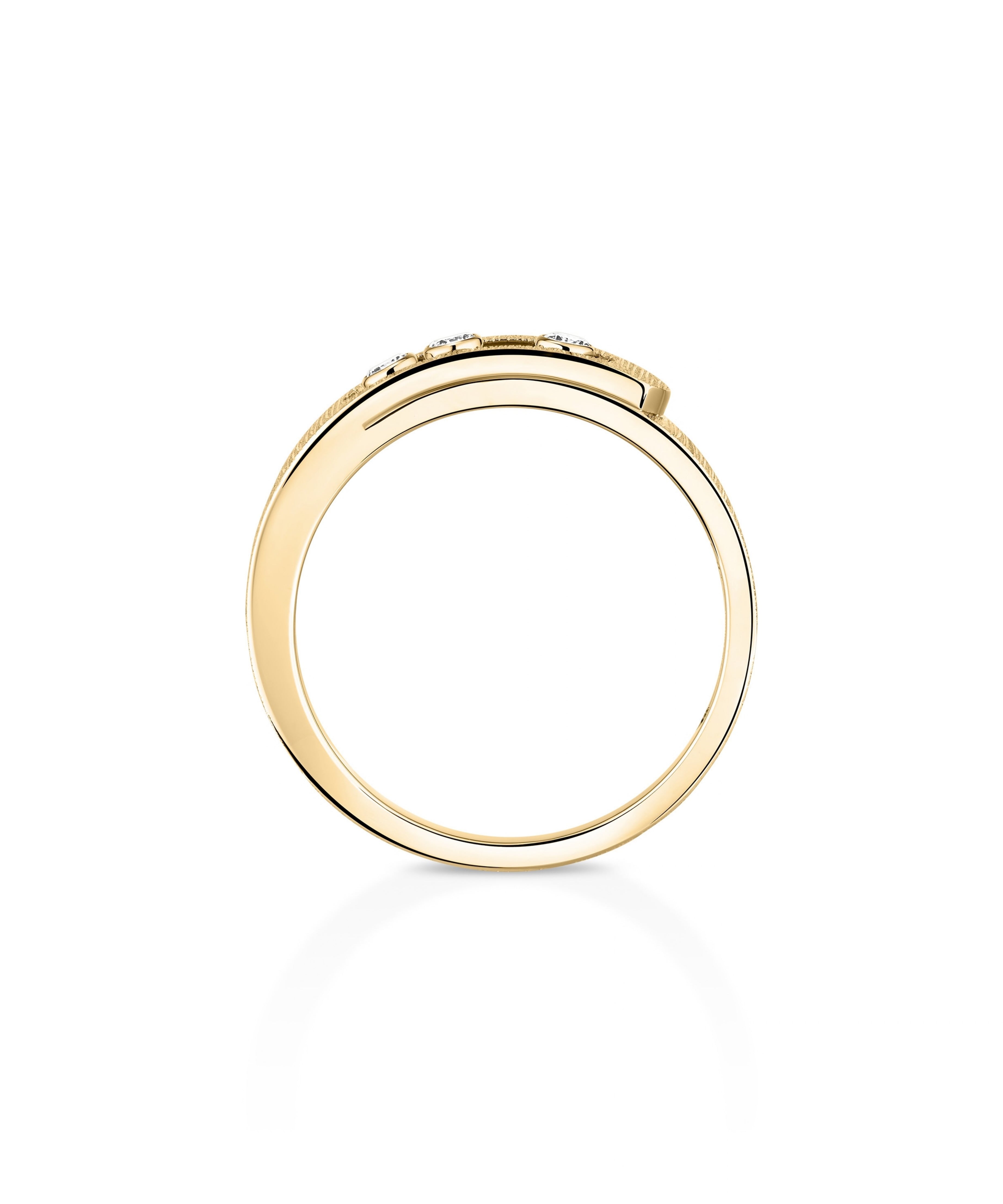 Anillo Messika Move Noa Ciselé Oro Amarillo y Diamantes | 14482-YG