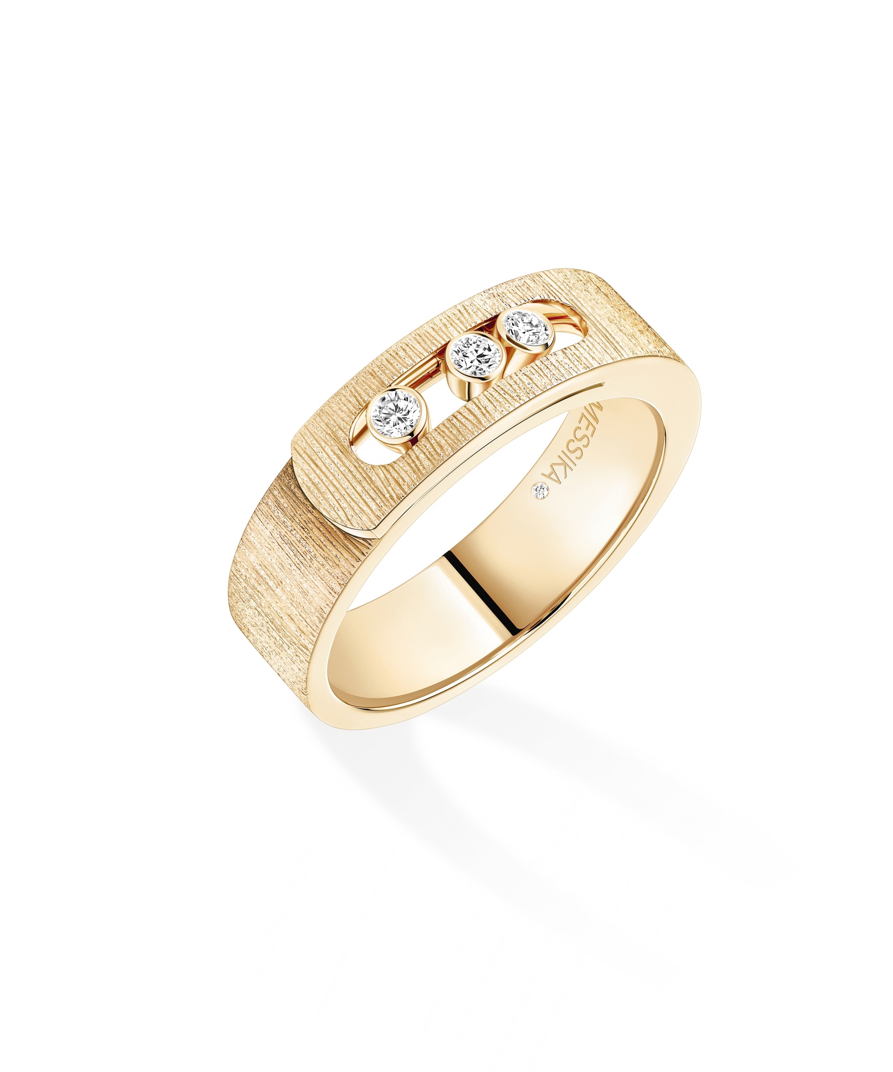 Anillo Messika Move Noa Ciselé Oro Amarillo y Diamantes | 14482-YG