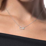 Collar Messika Move Uno Oro blanco y Diamante | 14613-WG