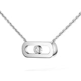 Collar Messika Move Uno Oro blanco y Diamante | 14613-WG