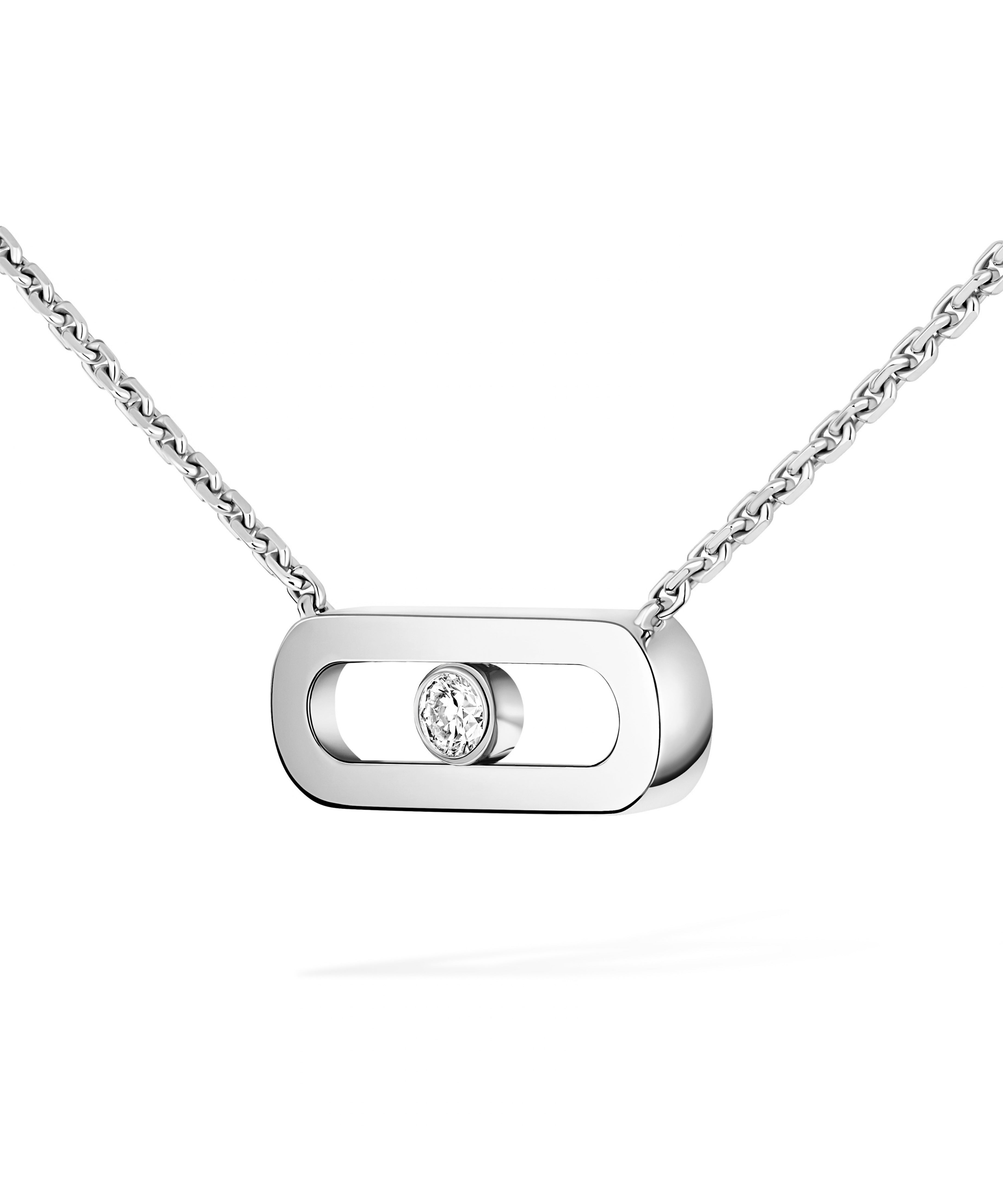 Collar Messika Move Uno Oro blanco y Diamante | 14613-WG