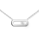 Collar Messika Move Uno Oro blanco y Diamante | 14613-WG