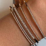 Pulsera Shewel Grande Oro Rosa y Diamantes