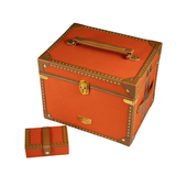 Joyero Ida Trunk WOLF Baúl Viaje Piel Naranja - 190039