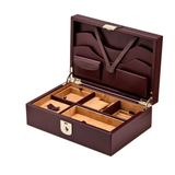 Caja para Relojes y Joyas WOLF Philip Piel Marrón - 190206