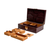 Caja para Relojes y Joyas WOLF Philip Piel Marrón - 190206