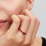 Anillo Pandora Corazón Chakra Rojo | 193088C05