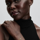 Pulsera Círculo PANDORA Forma Orgánica en Pavé y Perla - 563830C01-18