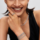 Pulsera de Cadena Cubana Corazón PANDORA - 594226C01-20