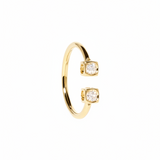 Anillo Dinh Van Le Cube Diamant Oro Amarillo y Diamantes