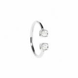 Anillo Dinh Van Le Cube Diamant Oro Blanco y Diamantes