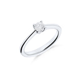 Anillo de compromiso Solitario de diamante 0,3 cts Brillante en Oro Blanco