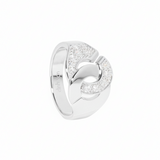 Anillo Dinh Van Menottes Oro blanco y Diamantes