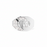 Anillo Dinh Van Menottes Oro blanco y Diamantes