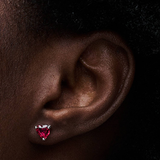 Pendientes Pandora de Botón Corazón Rojo | 292549C01